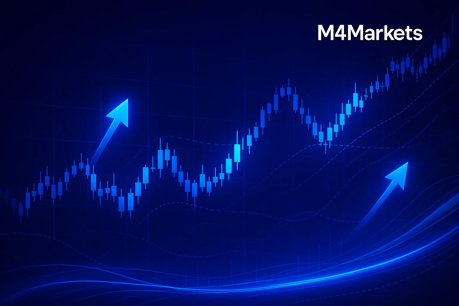 인기 있는 암호화폐 거래 전략을 상징하는 차트와 상승 화살표, 디지털 그래프 이미지.